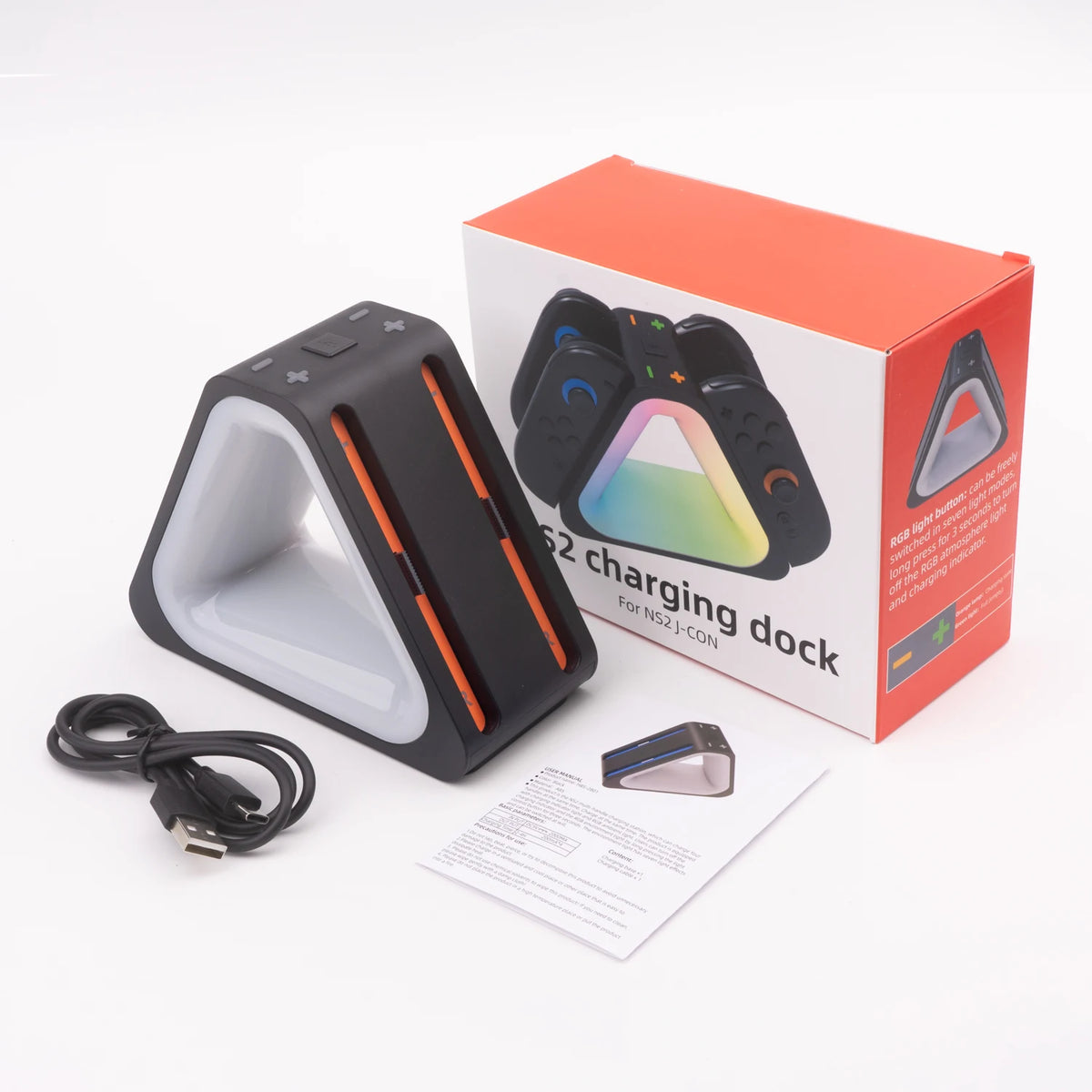 Station de Charge RGB 4-en-1 Nintendo Switch 2 – Joy-Con