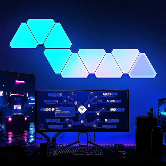 Lampe Murale LED Triangulaire RGB – Lumière d'Ambiance