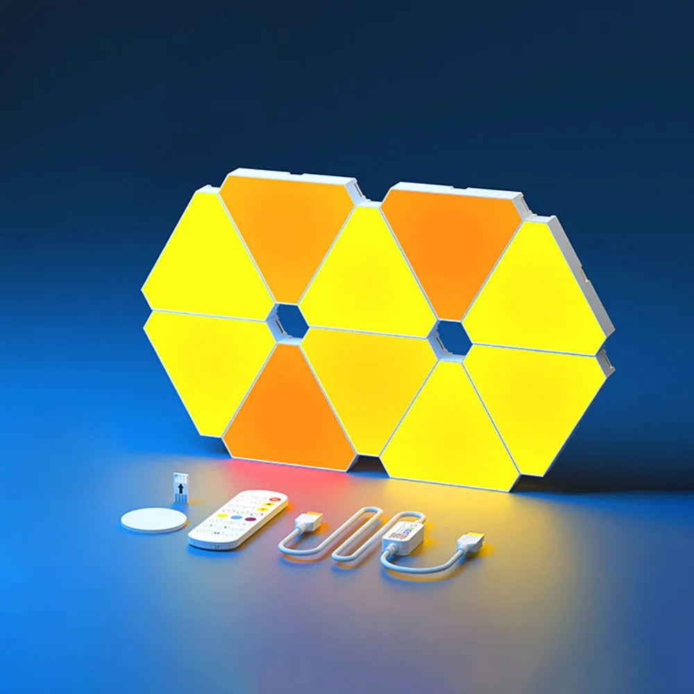 Lampe Murale LED Triangulaire RGB – Lumière d'Ambiance