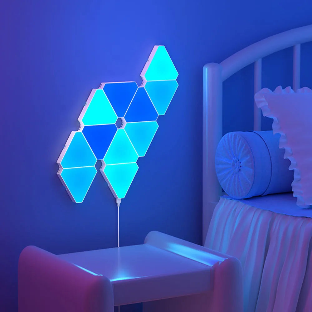 Lampe Murale LED Triangulaire RGB – Lumière d'Ambiance