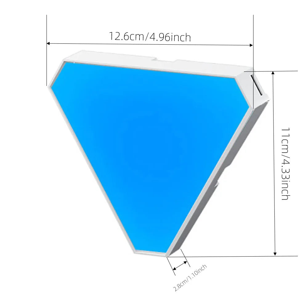Lampe Murale LED Triangulaire RGB – Lumière d'Ambiance